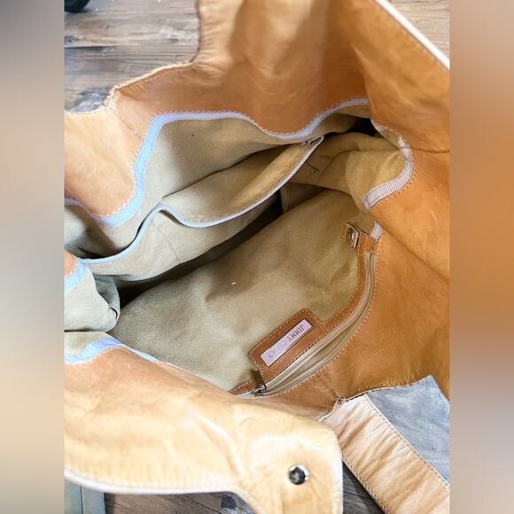 Jimmy Choo bardia bag brown leather hobo shoulder bag perforated leather luxury - Picture 11 of 16